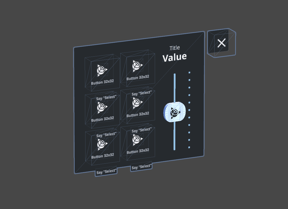 Hand Menu Lock 2 by 3 single slider